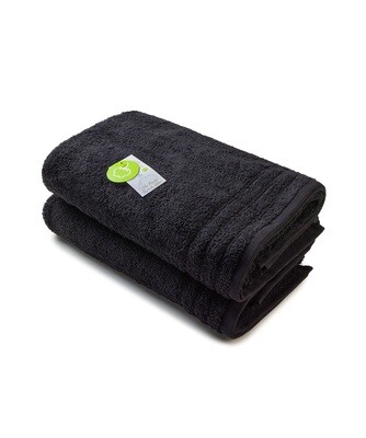 AR504 Badhanddoek Biologisch Katoen - Zwart - Black