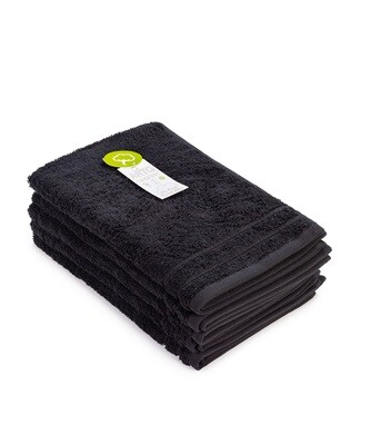 AR505 Gastenhanddoek Biologisch Katoen - Zwart - Black