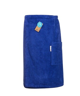 AR042 Sauna Kilt Badstof - Koningsblauw - True Blue - 170 cm