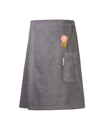 AR042 Sauna Kilt Badstof - Antracietgrijs - Anthracite Grey - 170 cm