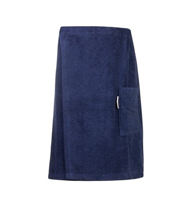 AR042 Sauna Kilt Badstof - Donkerblauw - French Navy - 170 cm