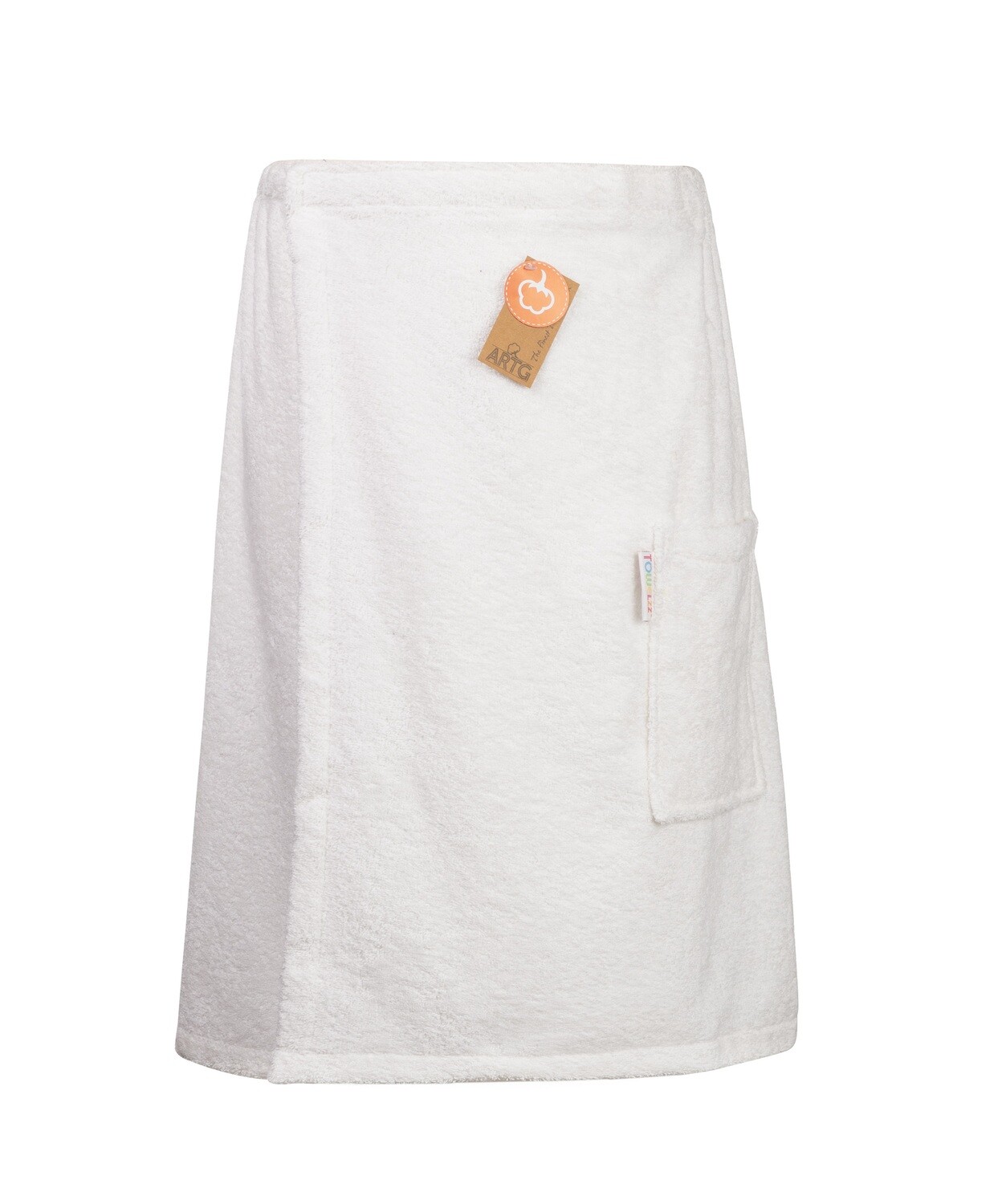 AR042 Sauna Kilt Badstof - Wit - White - 150 cm