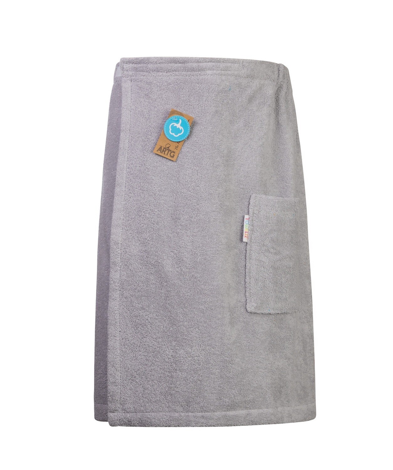 AR042 Sauna Kilt Badstof - Lichtgrijs - Light Grey - 150 cm