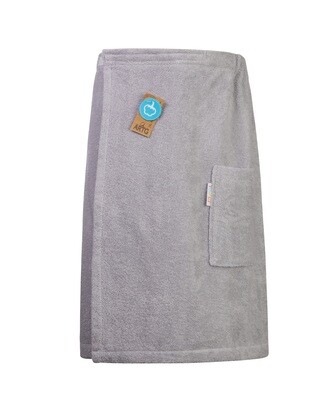 AR042 Sauna Kilt Badstof - Lichtgrijs - Light Grey - 150 cm