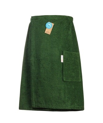 AR042 Sauna Kilt Badstof - Donkergroen - Dark Green - 150 cm
