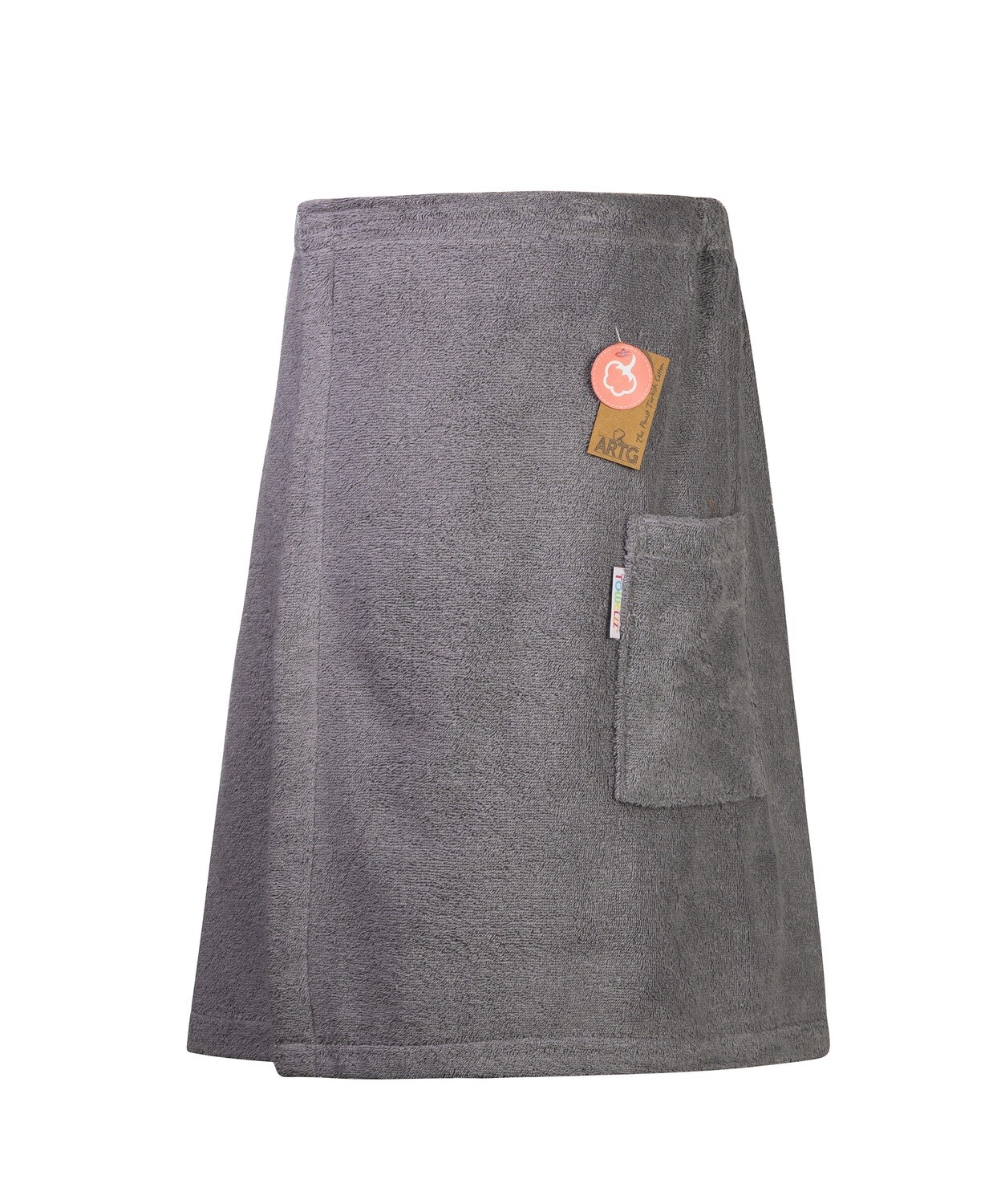 AR042 Sauna Kilt Badstof - Antracietgrijs - Anthracite Grey - 135 cm