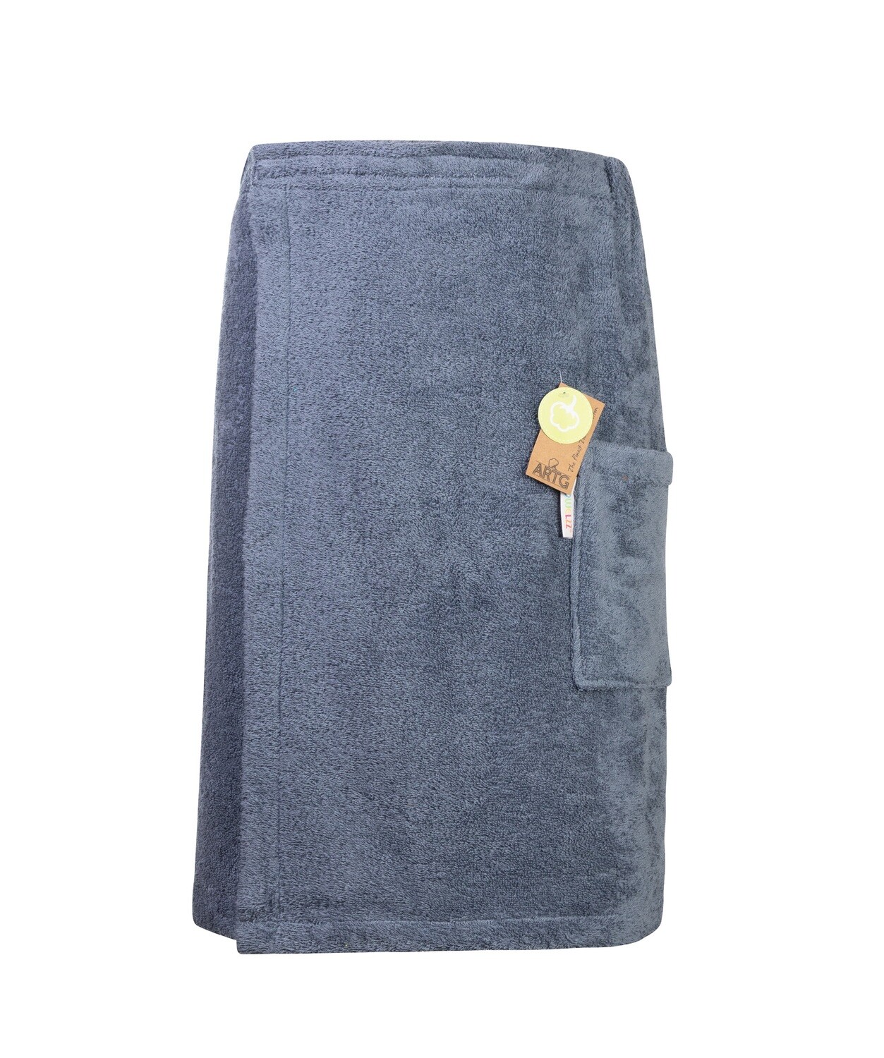 AR042 Sauna Kilt Badstof - Spijkerstofblauw - Jeans Blue - 135 cm