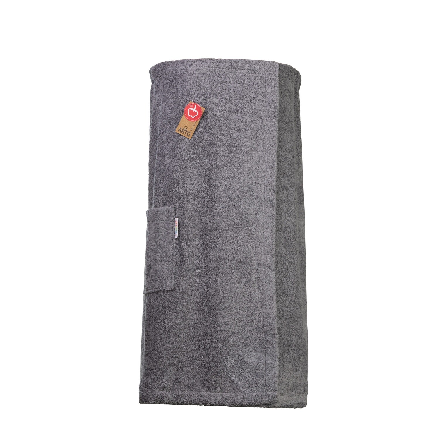AR043 Sauna Kilt Dames -  Badstof - Antracietgrijs - Anthracite Grey - 135 cm