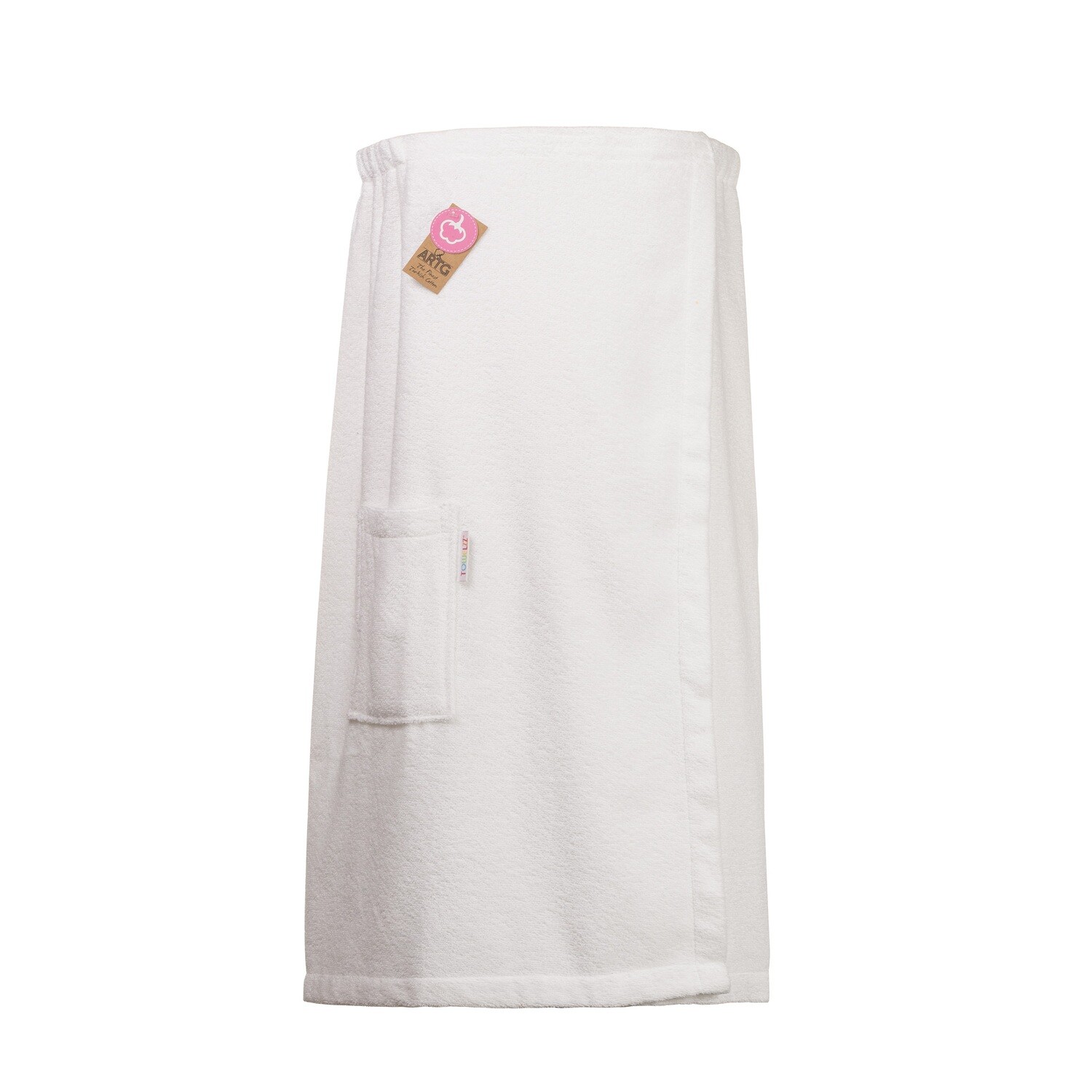 AR043 Sauna Kilt Dames - Badstof - Wit - White - 150 cm