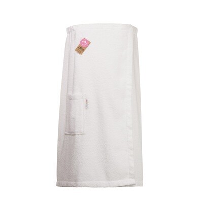 AR043 Sauna Kilt Dames - Badstof - Wit - White - 150 cm