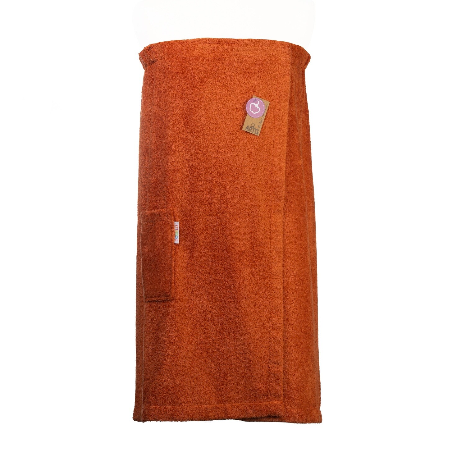 AR043 Sauna Kilt Dames - Badstof - Aardebruin - Terra - 150 cm