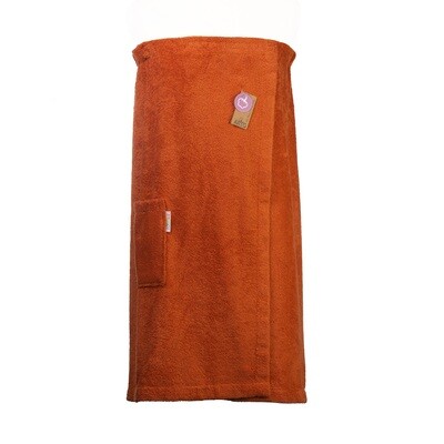 AR043 Sauna Kilt Dames - Badstof - Aardebruin - Terra - 150 cm