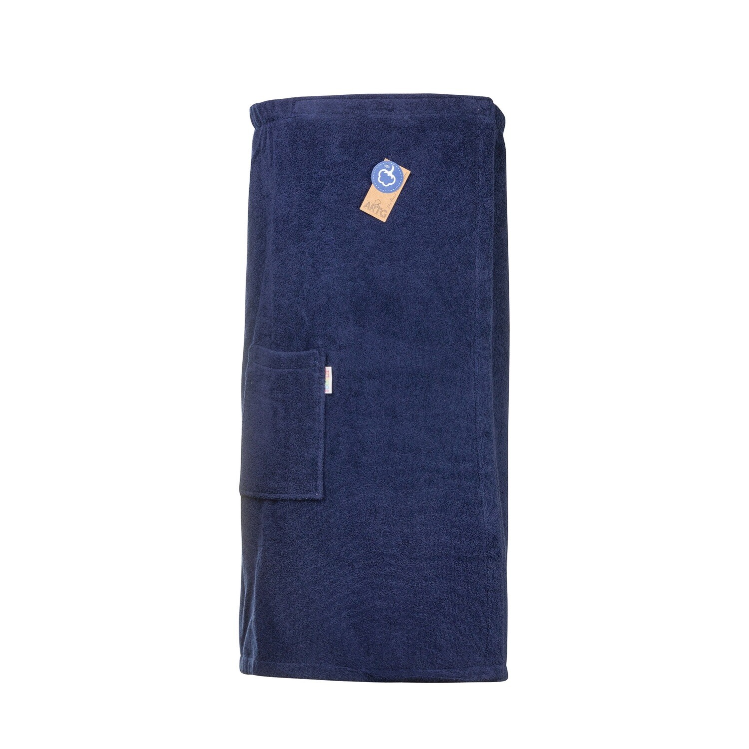 AR043 Sauna Kilt Dames -  Badstof - Donkerblauw - French Navy - 135 cm