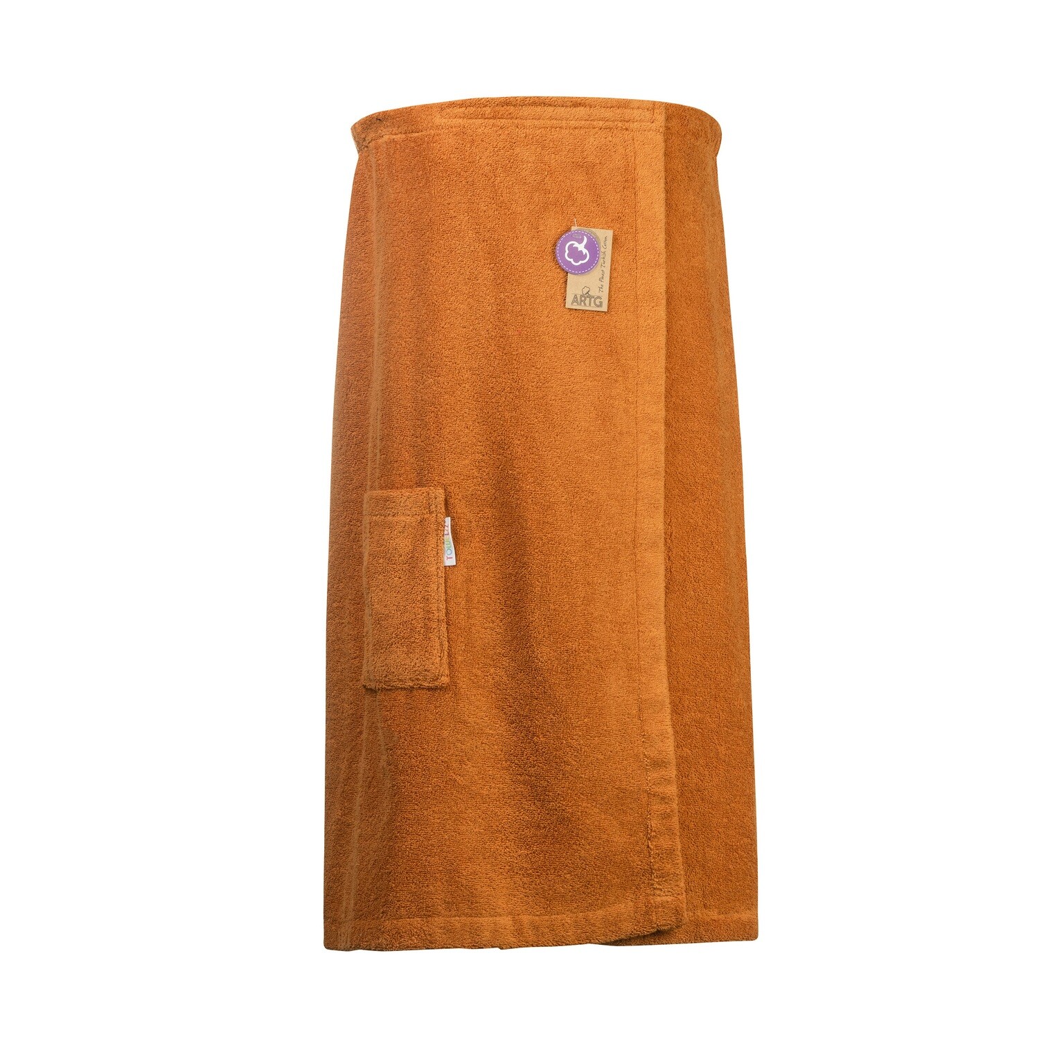 AR043 Sauna Kilt Dames - Badstof - Kaneelbruin - Cinnamon - 150 cm