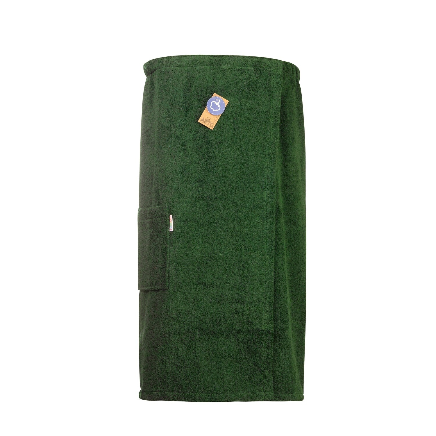 AR043 Sauna Kilt Dames - Badstof - Donkergroen - Dark Green - 150 cm