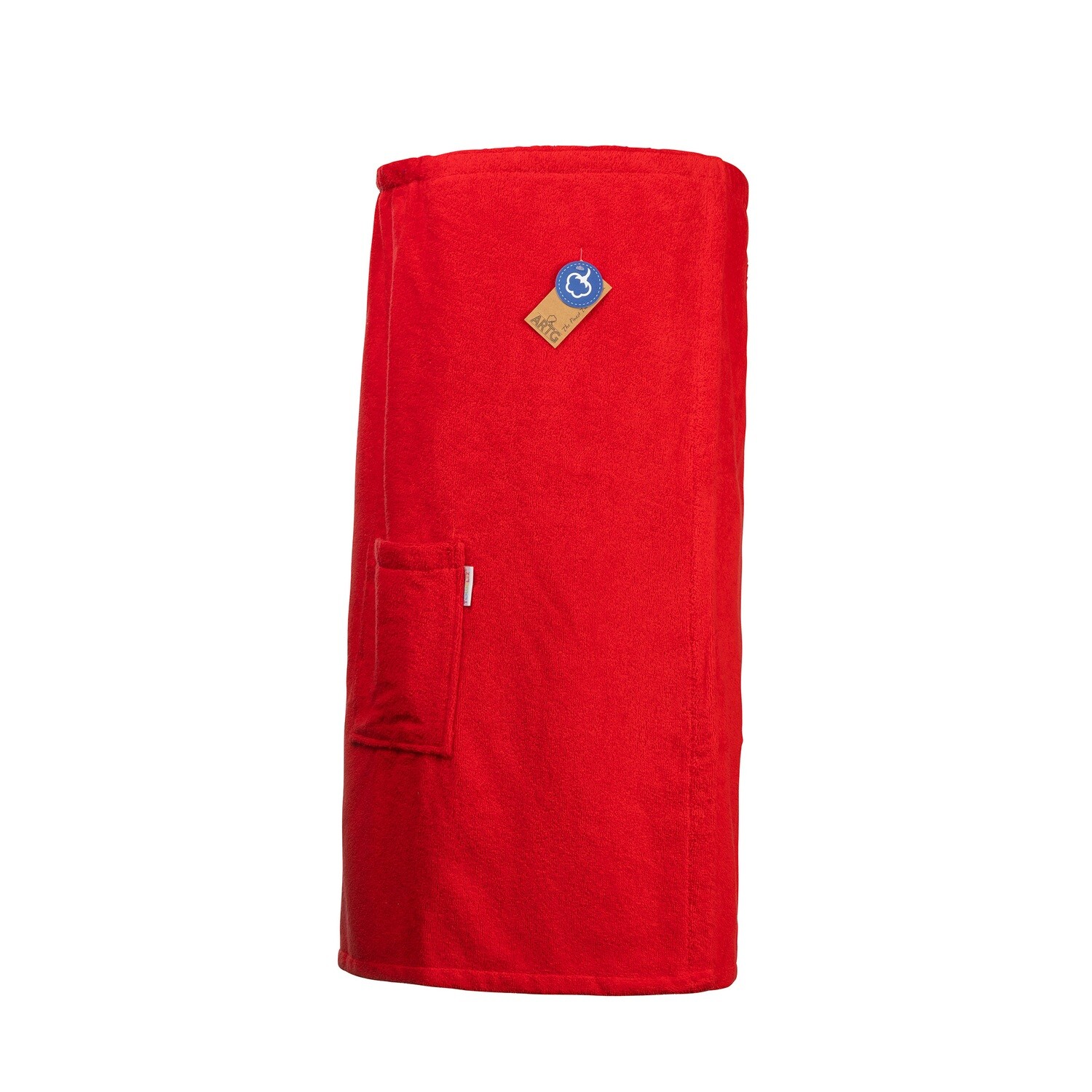 AR043 Sauna Kilt Dames - Badstof - Vuurrood - Fire Red - 150 cm