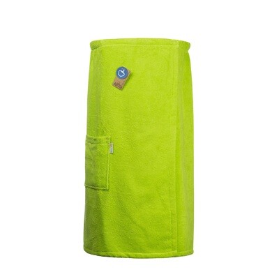 AR043 Sauna Kilt Dames - Badstof - Helder Groen - Lime Green - 150 cm