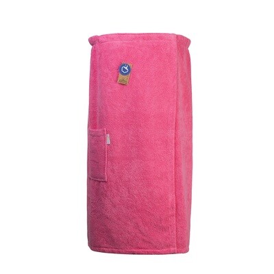 AR043 Sauna Kilt Dames - Badstof - Rose - Pink - 150 cm