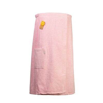 AR043 Sauna Kilt Dames - Badstof - Licht Rose - Light Pink - 170 cm