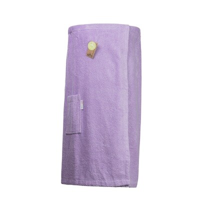 AR043 Sauna Kilt Dames - Badstof - Licht Paars - Light Purple - 170 cm