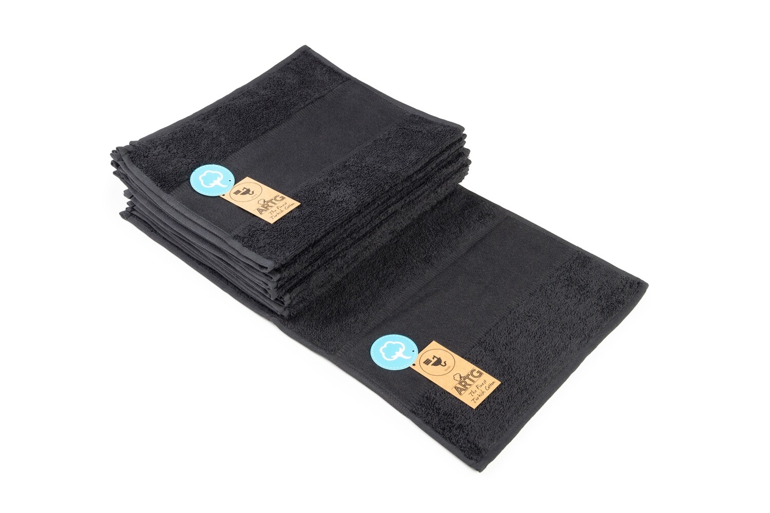 AR074 PRINT-Me - Gastenhanddoek - Zwart - Black