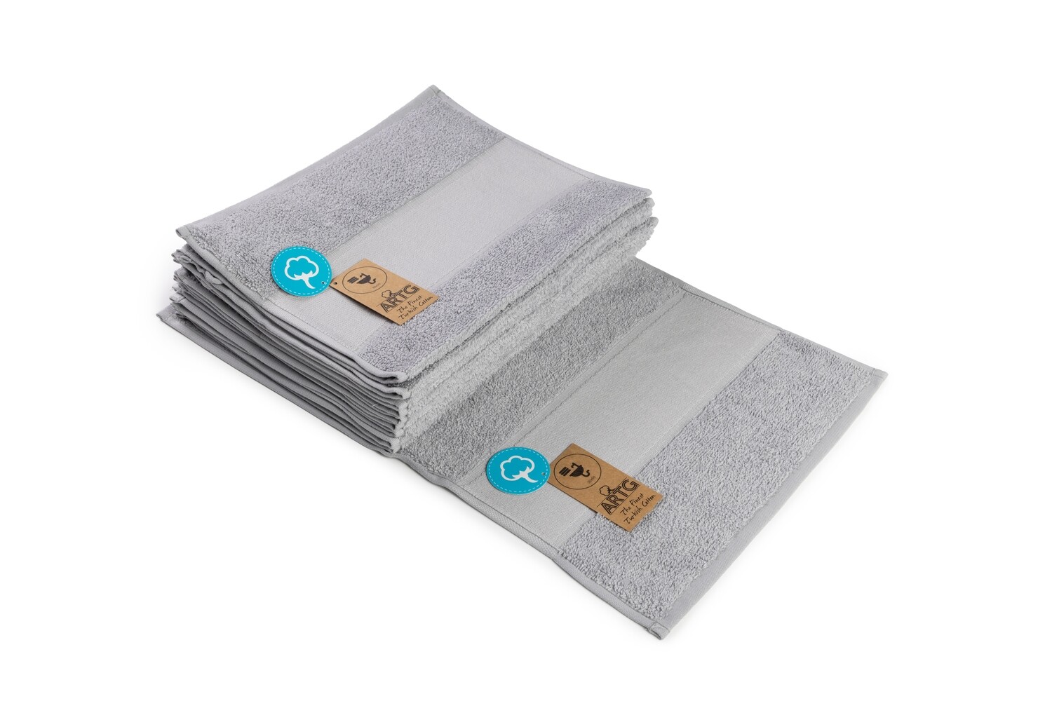 AR074 PRINT-Me - Gastenhanddoek - Lichtgrijs - Light Grey