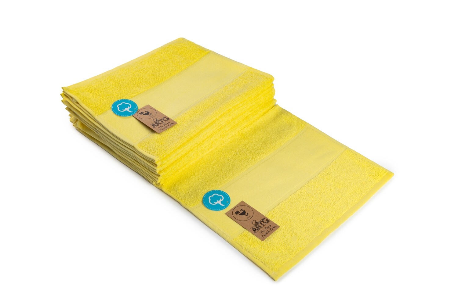 AR074 PRINT-Me - Gastenhanddoek - Geel - Bright Yellow