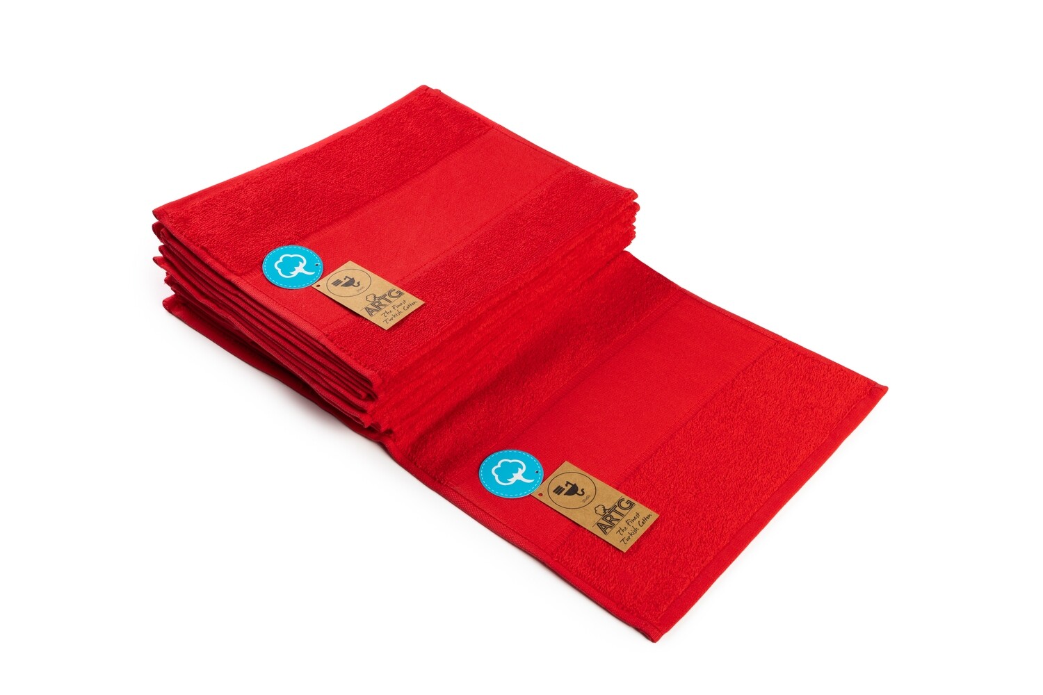 AR074 PRINT-Me - Gastenhanddoek - Vuurrood - Fire Red