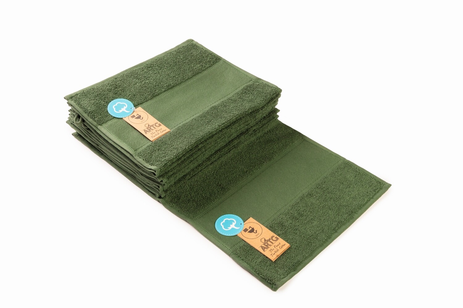 AR074 PRINT-Me - Gastenhanddoek - Donkergroen - Dark Green