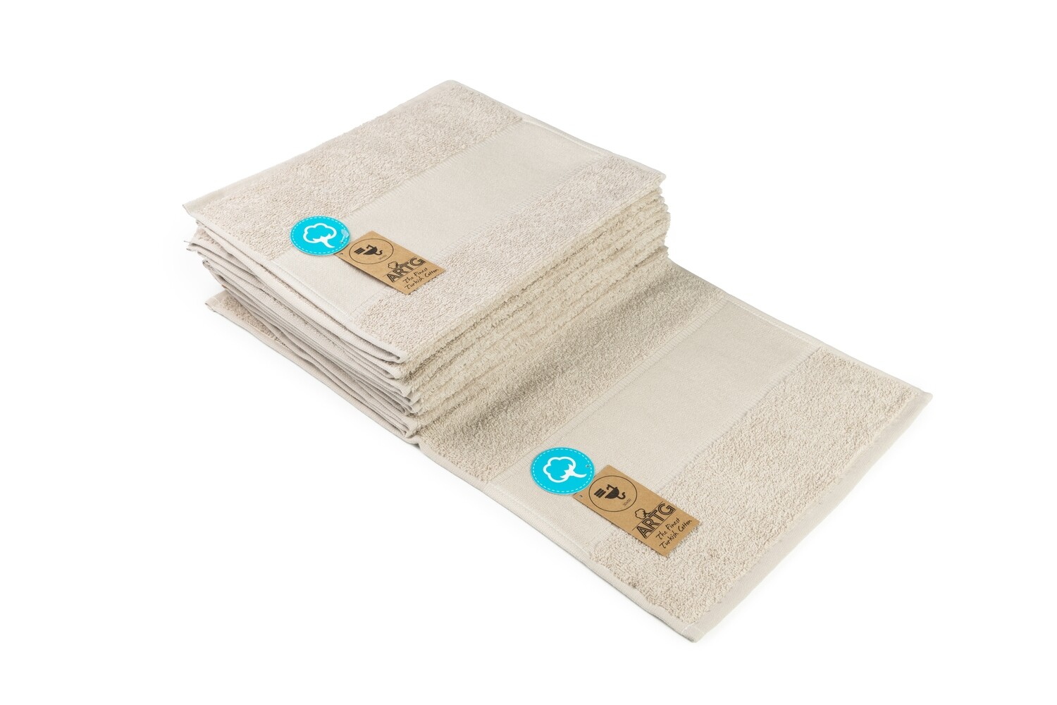 AR074 PRINT-Me - Gastenhanddoek - Beige - Sand