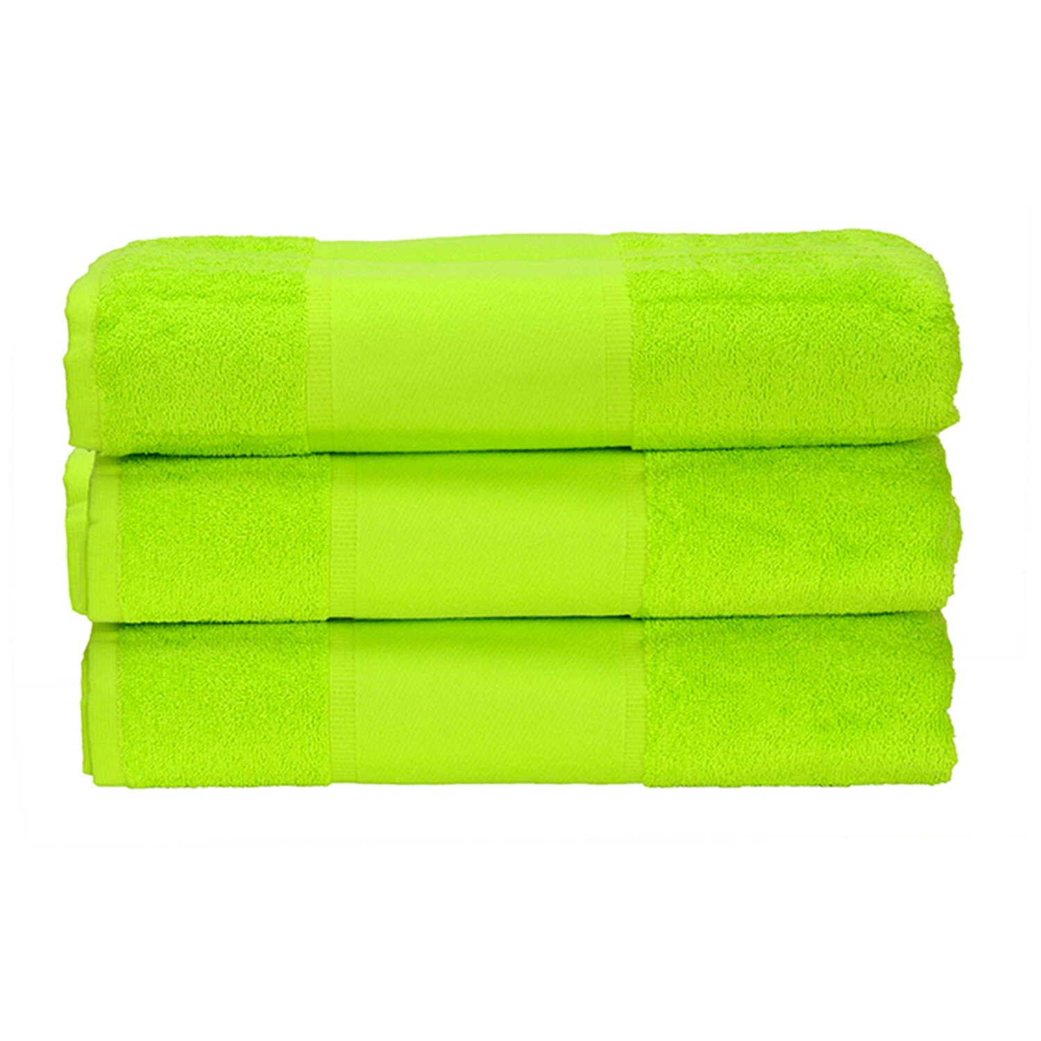 AR070 PRINT-Me - Handdoek - Helder Groen - LIme Green