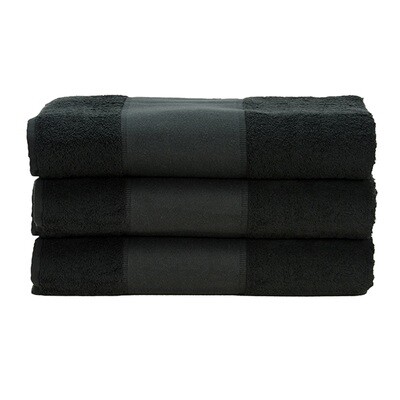 AR070 PRINT-Me - Handdoek - Zwart - Black