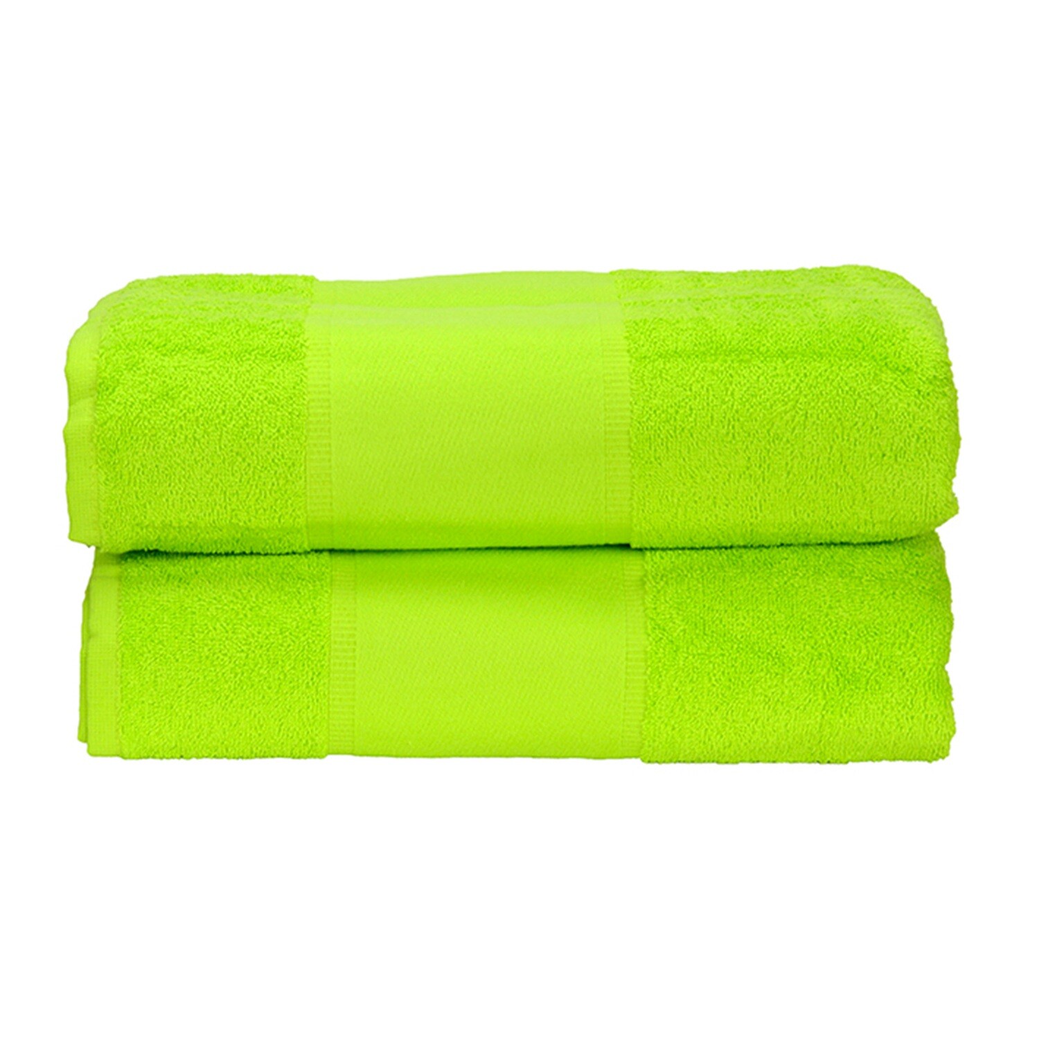 AR071 PRINT-Me - Badhanddoek - Helder Groen - Lime Green