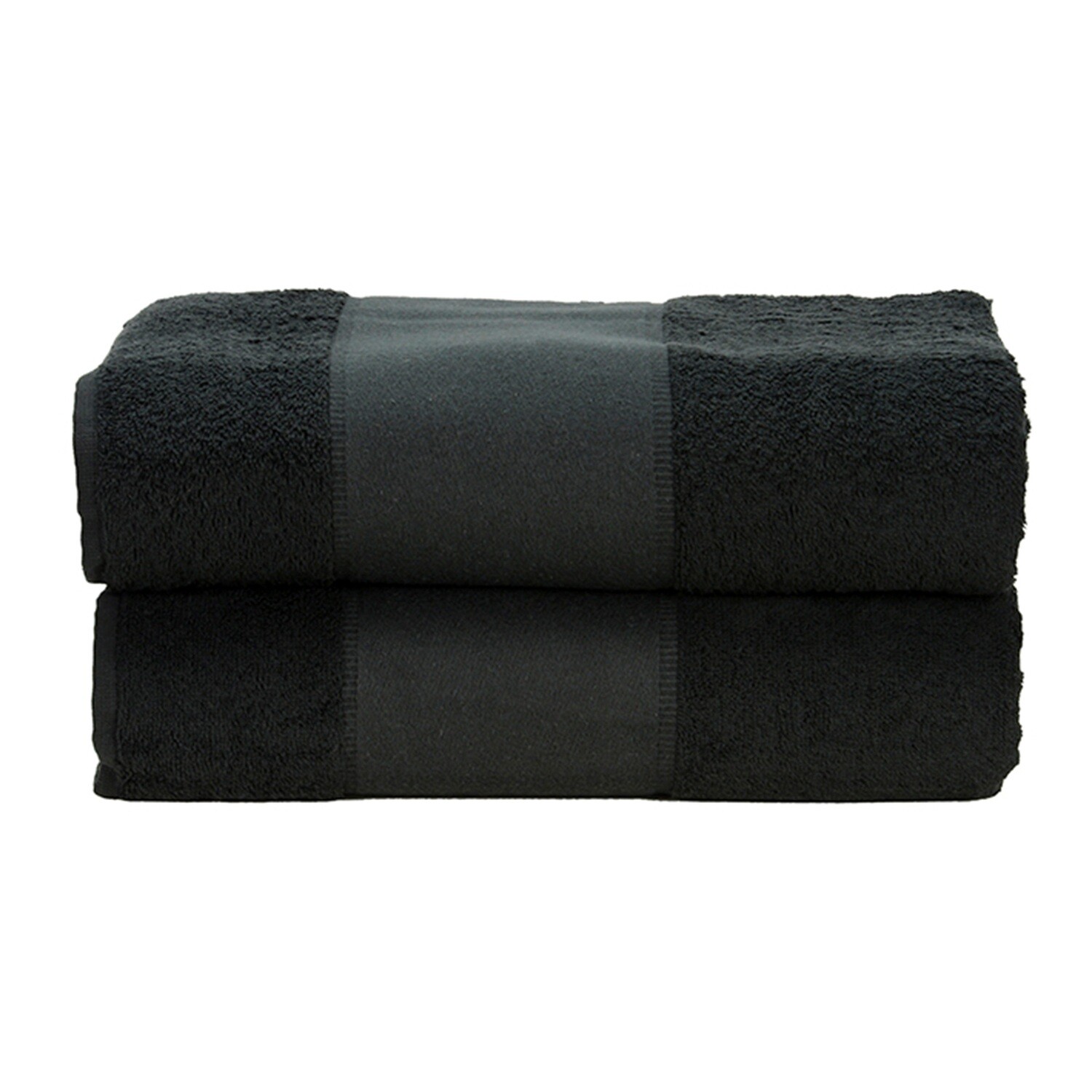 AR071 PRINT-Me - Badhanddoek - Zwart - Black