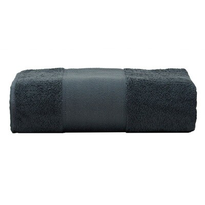 AR077 PRINT-Me - Strandhanddoek - Donkergrijs - Graphite
