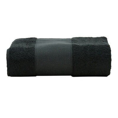 AR077 PRINT-Me - Strandhanddoek - Zwart - Black