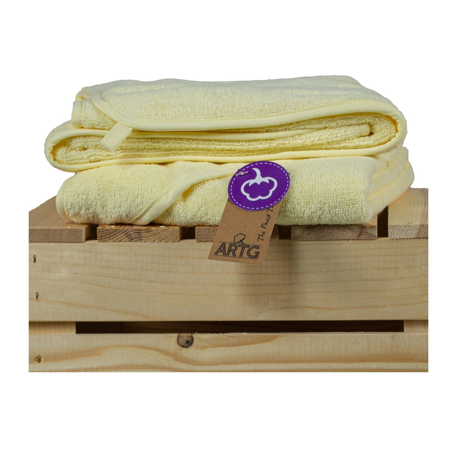 ARB032 Babycape - 75 x 75 cm - Licht Geel - Pastel Yellow