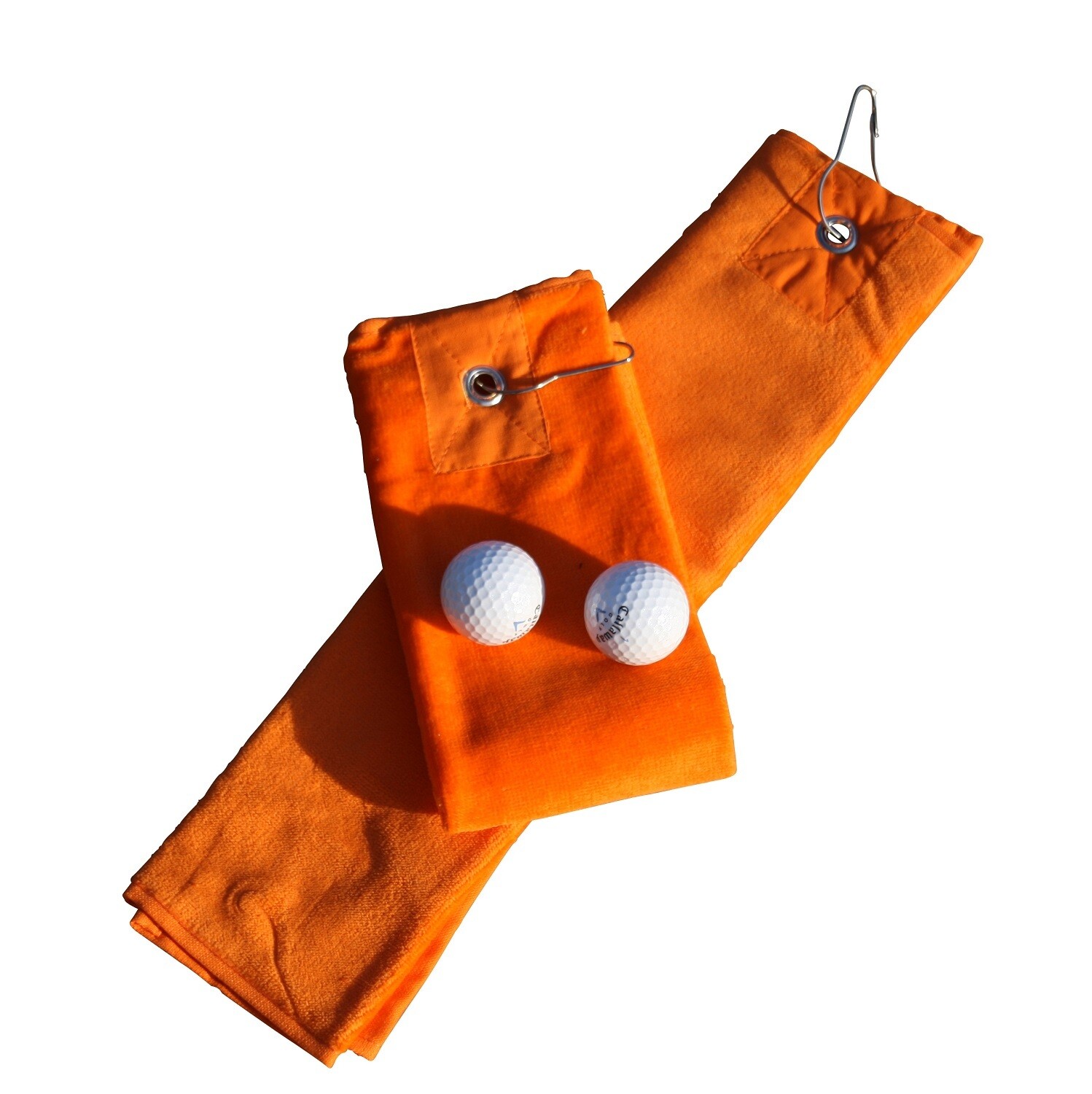 AR014 Golf towels with hook - Bright Orange