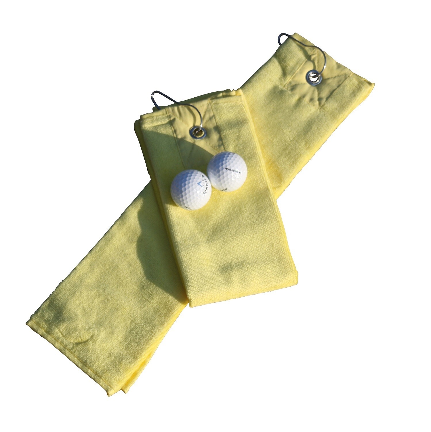 AR014 Golf towels with hook - Bright Yellow