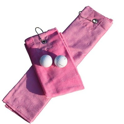AR014 Golfhanddoekjes met haak - Rose - Pink