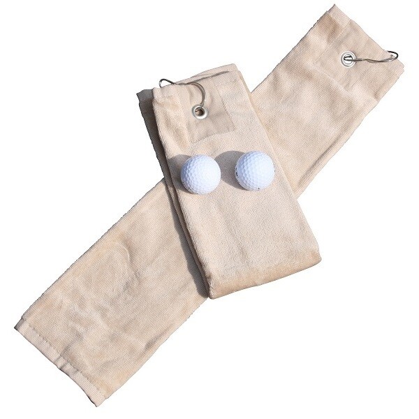 AR014 Golf towels with hook - Sand