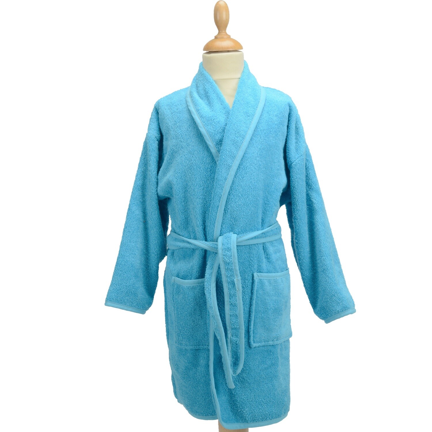 AR024 Boyzz &amp; Girlzz Children&#39;s Bathrobe - Aqua Blue