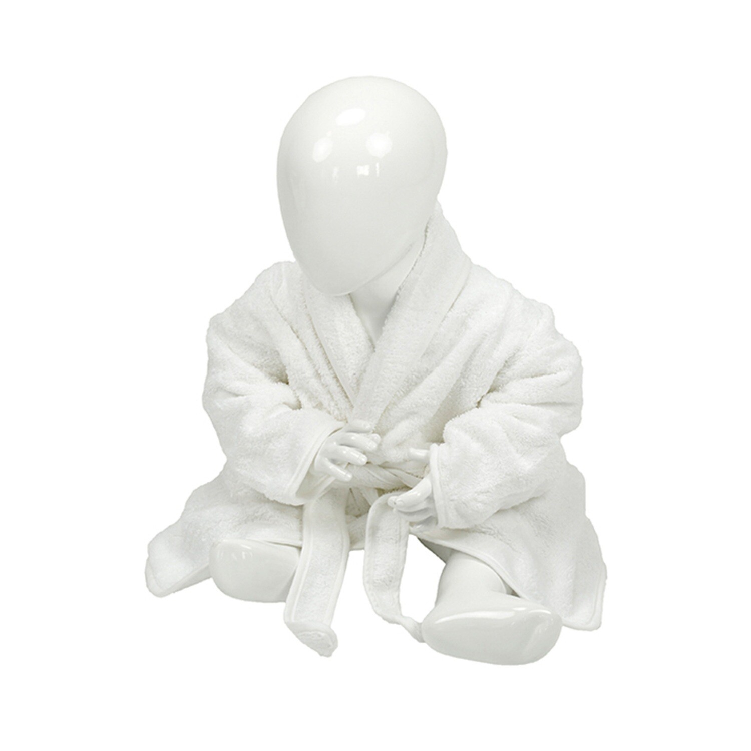 AR023 Babiezz Baby Badjas - Wit - White