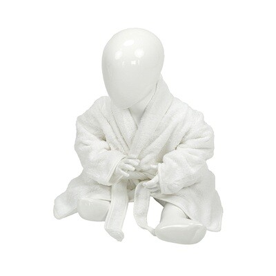 AR023 Babiezz Baby Badjas - Wit - White