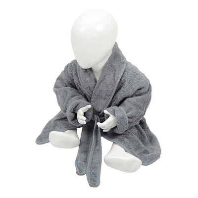 AR023 Babiezz Baby Badjas - Antracietgrijs - Anthracite Grey