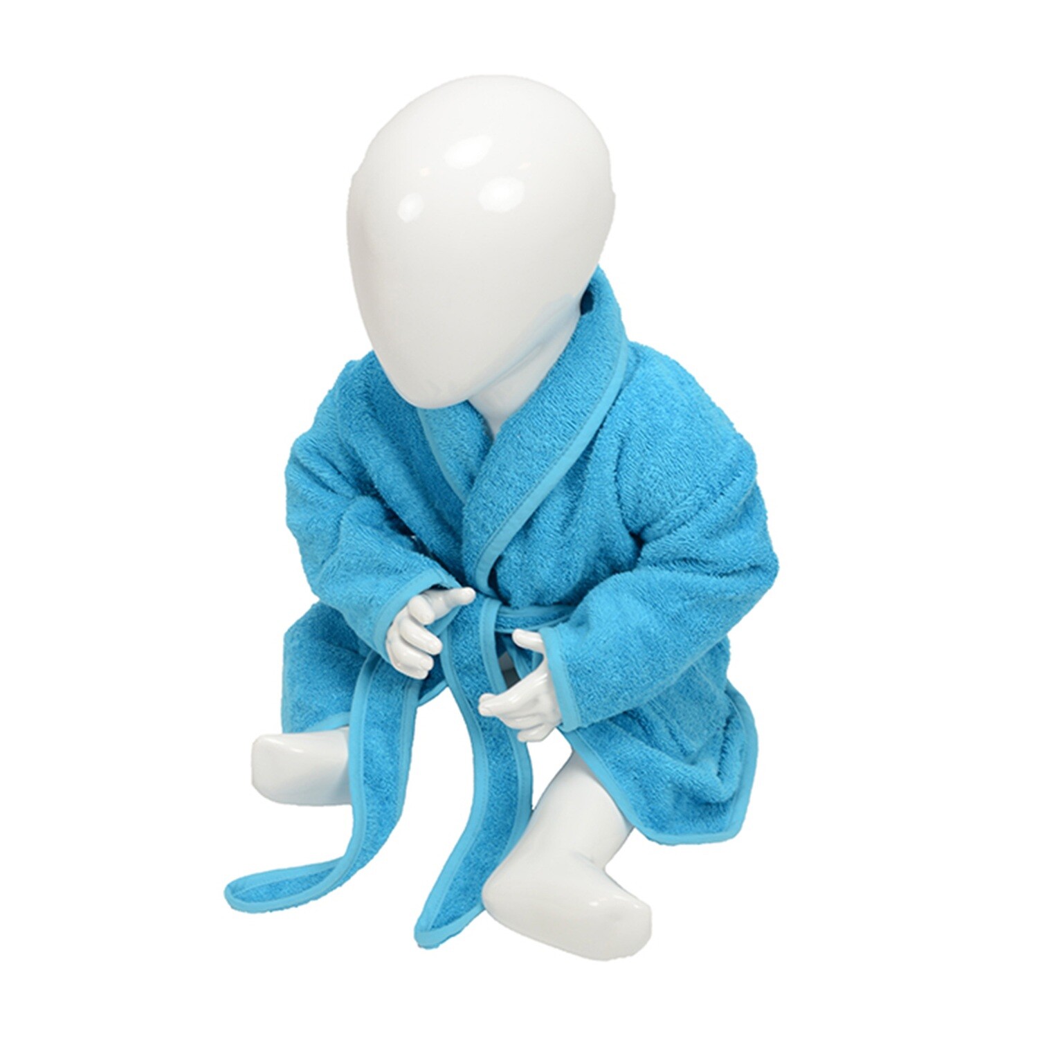 AR023 Babiezz Baby Badjas - Zeeblauw - Aqua Blue