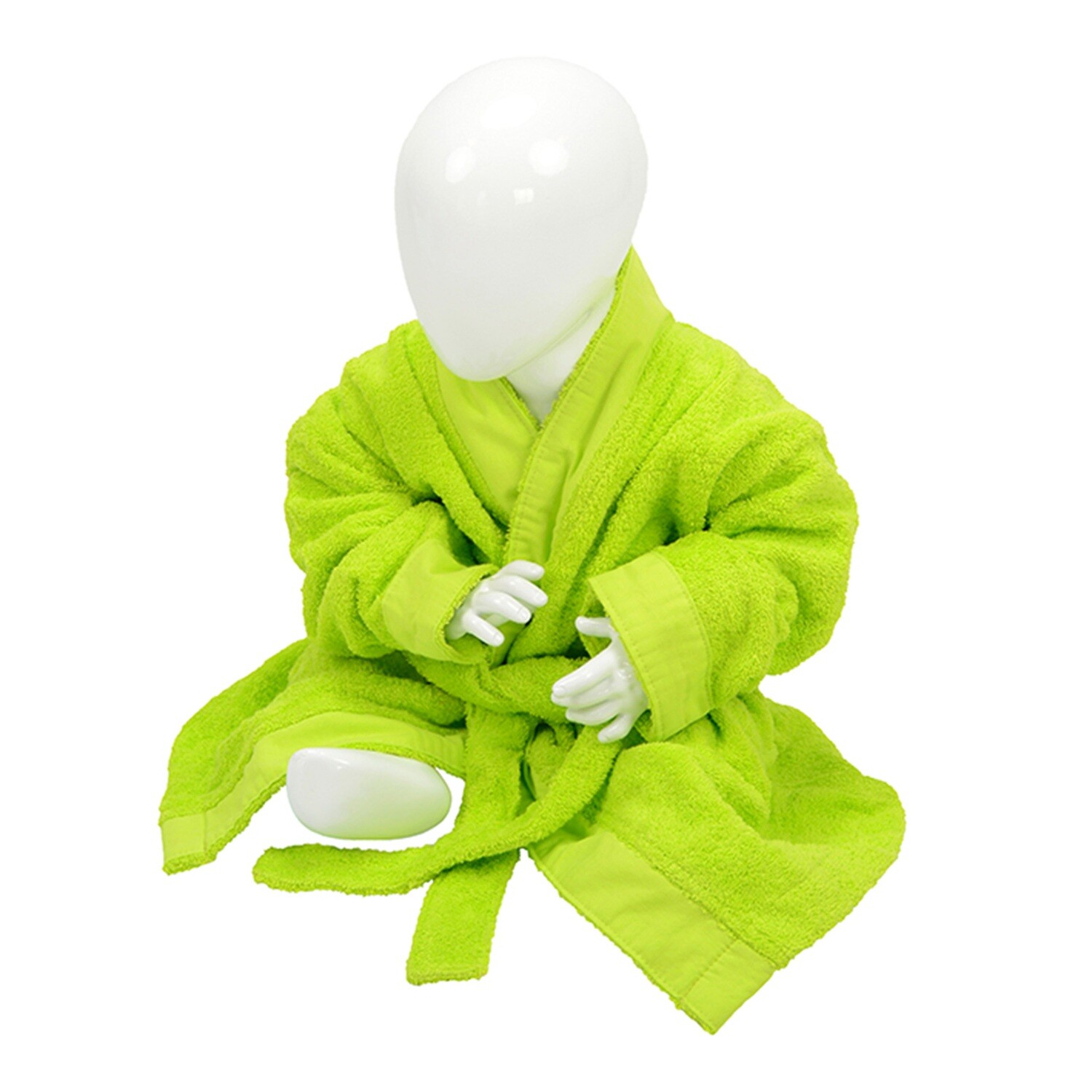 AR023 Babiezz Baby Badjas - Helder Groen - Lime Green
