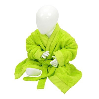 AR023 Babiezz Baby Badjas - Helder Groen - Lime Green
