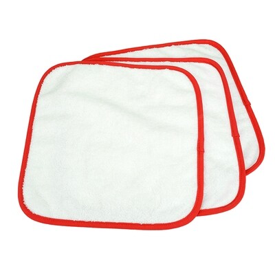 ARB035 Babiezz - Baby Spuugdoekje - Wit met Rood
