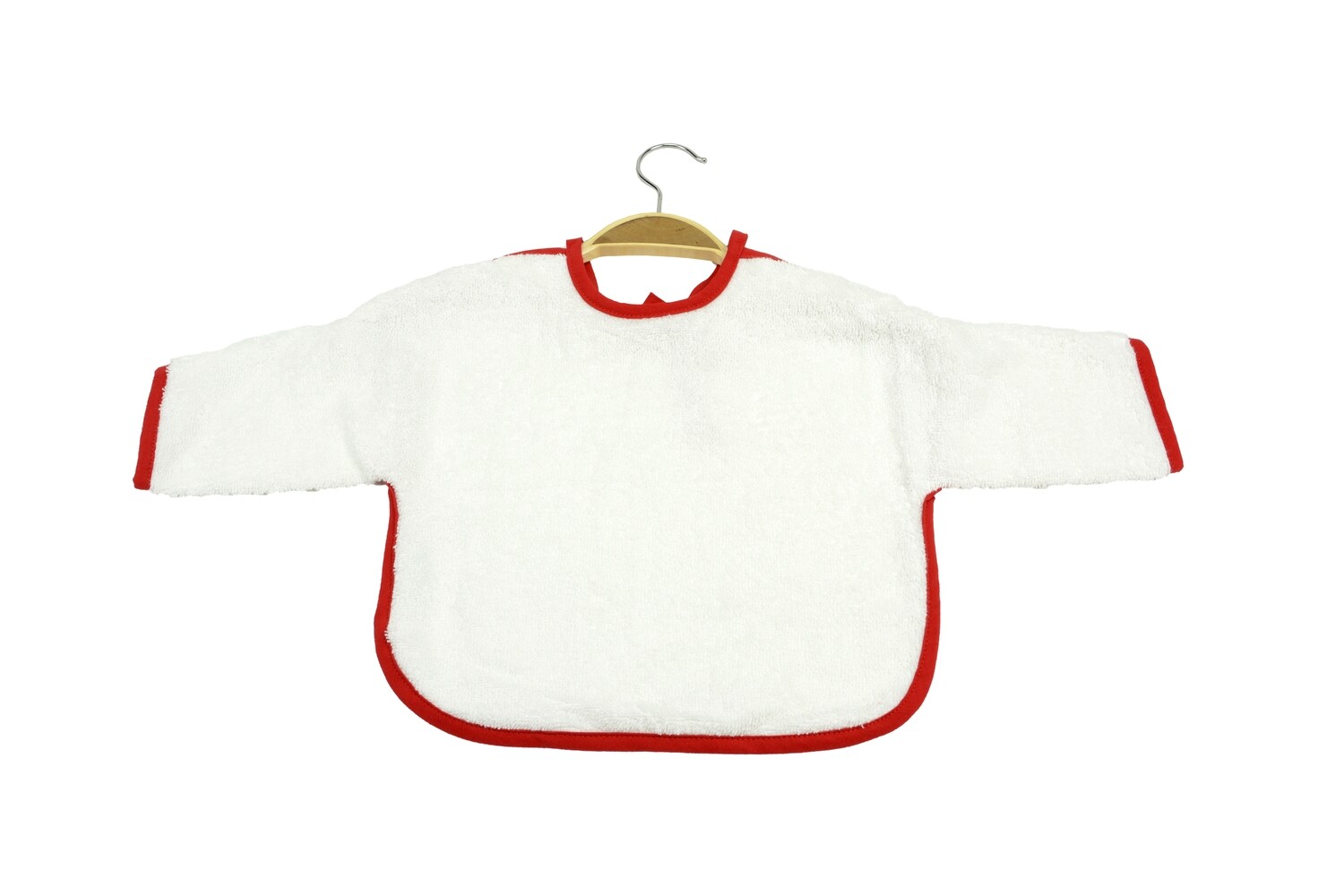 ARB036 Babiezz - Baby Slab met mouwtjes - Wit met Rood